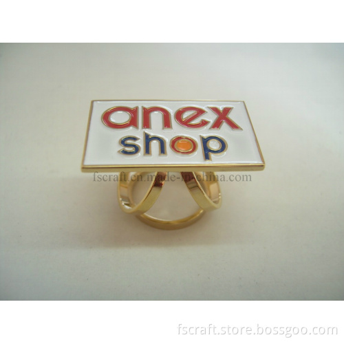 Metal Scarf Ring with Custom Logo